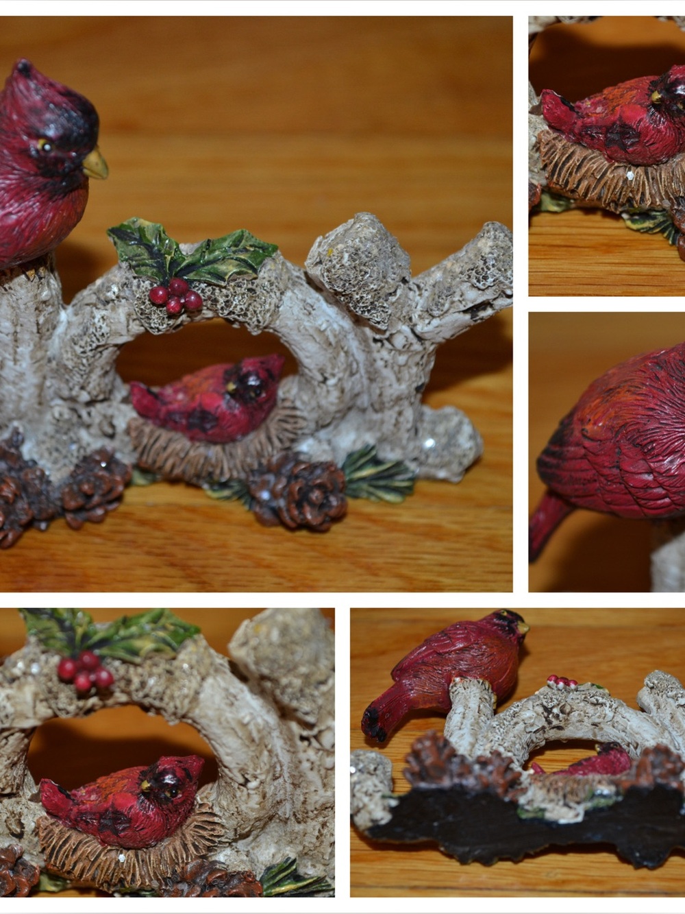 Cardinal JOY Christmas wreath holiday decor